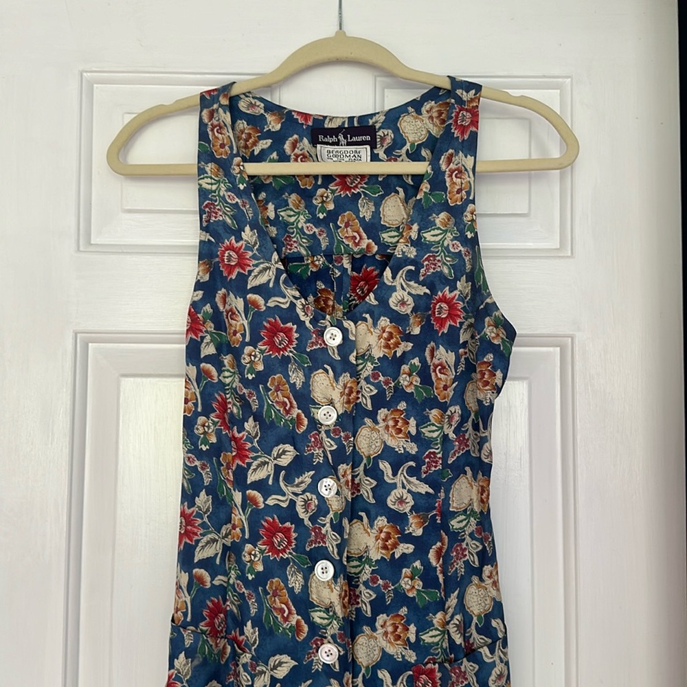 Vintage Ralph Lauren Silk Dress